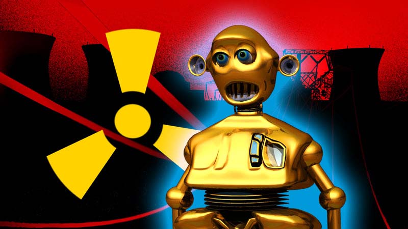 Le danger nucléaire n'inquietent pas les robots dorés